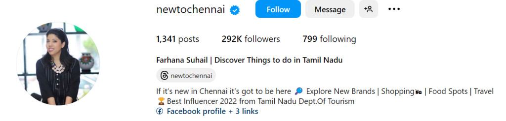 newtochennai lifestyle influencers